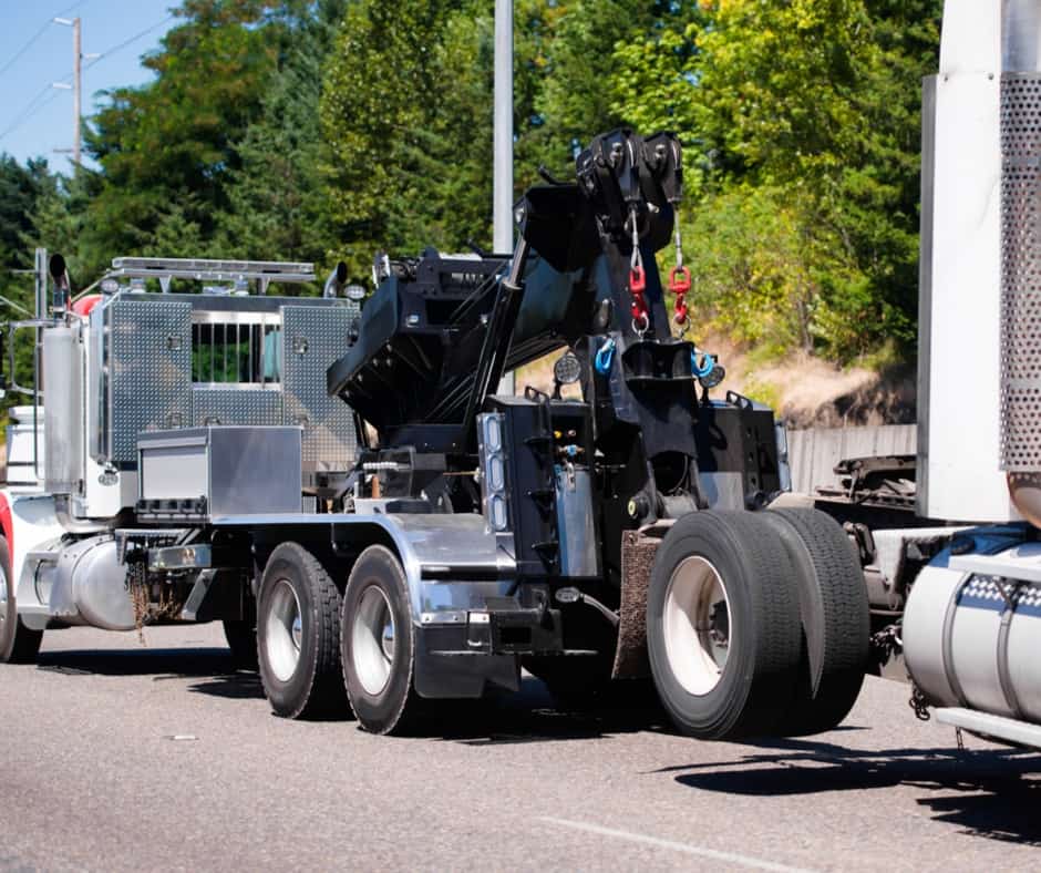 Heavy Calgary tow truck ready to move a full-size truck or SUV