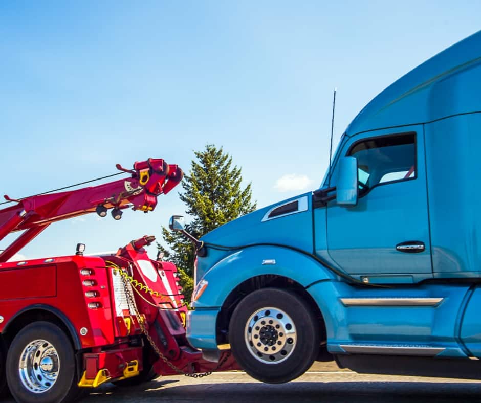 Calgary flatbed tow truck