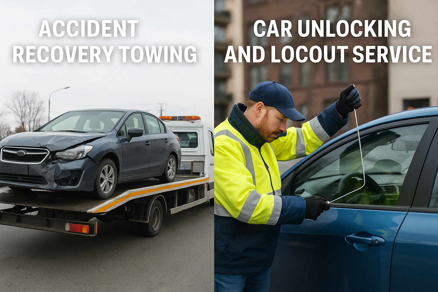 accident recovery and car unlocking in Calgary